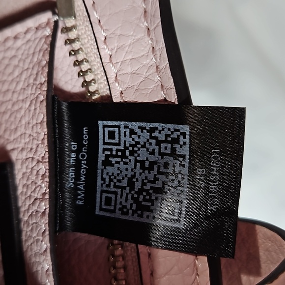 REBECCA MINKOFF PINK PEBBLED LEATHER CROSSBODY BAG -PURSE - Picture 9 of 9